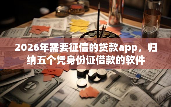2026年需要征信的贷款app，归纳五个凭身份证借款的软件