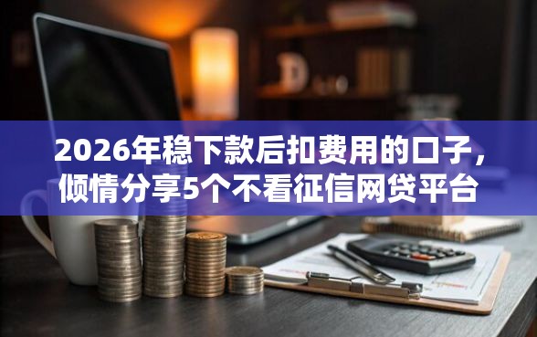 2026年稳下款后扣费用的口子，倾情分享5个不看征信网贷平台放款快的平台