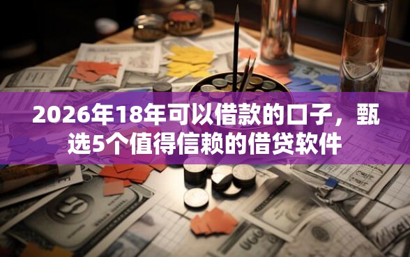 2026年18年可以借款的口子，甄选5个值得信赖的借贷软件