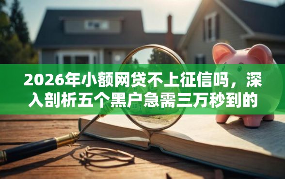 2026年小额网贷不上征信吗，深入剖析五个黑户急需三万秒到的的平台