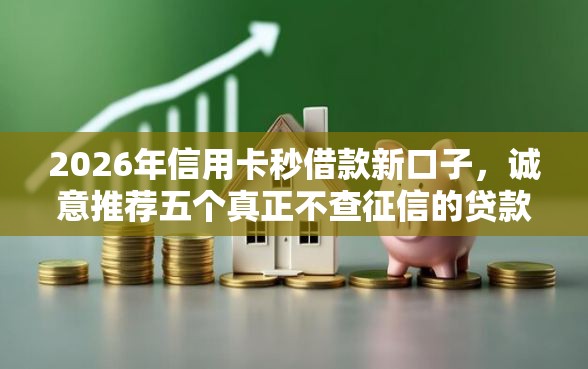 2026年信用卡秒借款新口子，诚意推荐五个真正不查征信的贷款软件
