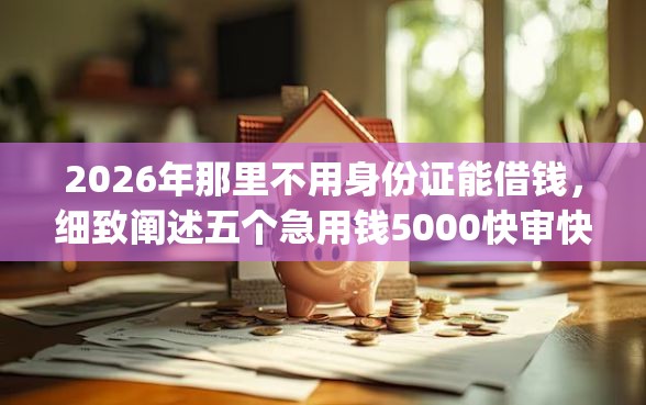 2026年那里不用身份证能借钱，细致阐述五个急用钱5000快审快贷无需征信app