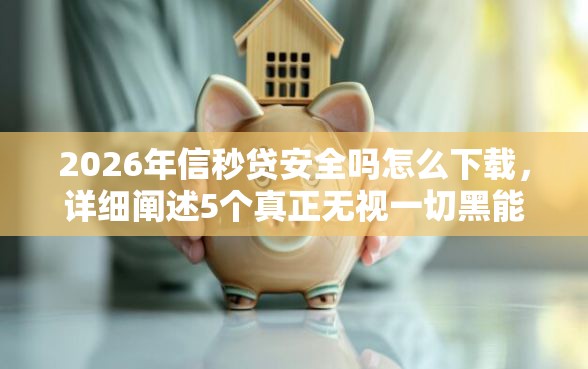 2026年信秒贷安全吗怎么下载，详细阐述5个真正无视一切黑能下款口子