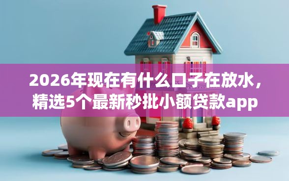 2026年现在有什么口子在放水，精选5个最新秒批小额贷款app