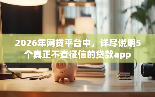 2026年网贷平台中，详尽说明5个真正不查征信的贷款app
