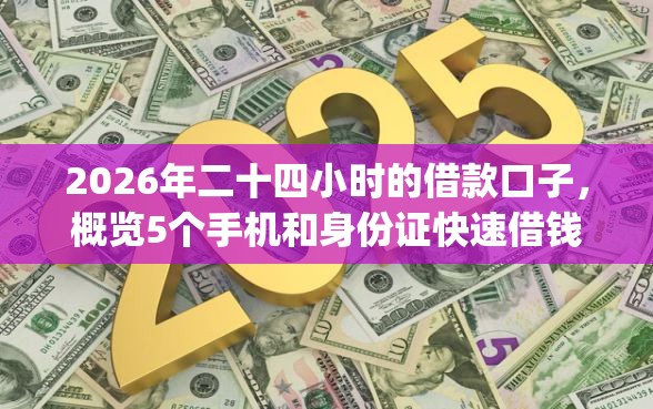 2026年二十四小时的借款口子，概览5个手机和身份证快速借钱app