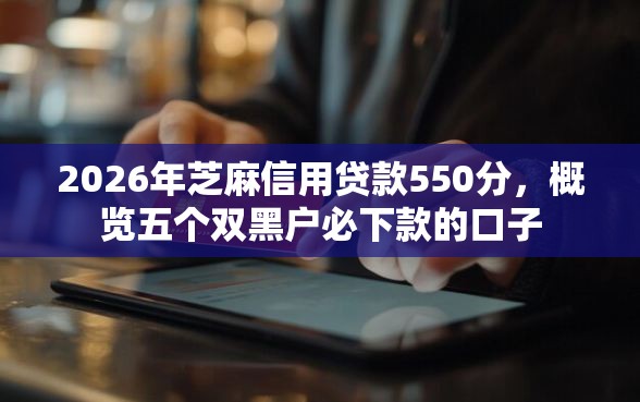 2026年芝麻信用贷款550分，概览五个双黑户必下款的口子