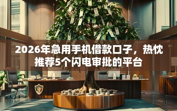 2026年急用手机借款口子，热忱推荐5个闪电审批的平台