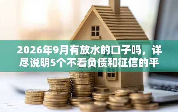 2026年9月有放水的口子吗，详尽说明5个不看负债和征信的平台