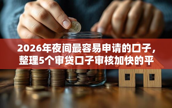 2026年夜间最容易申请的口子，整理5个审贷口子审核加快的平台