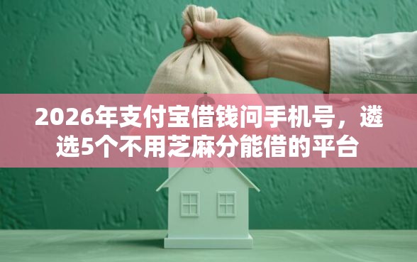 2026年支付宝借钱问手机号，遴选5个不用芝麻分能借的平台