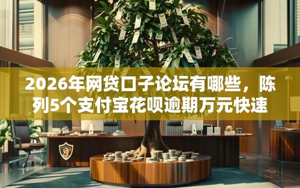 2026年网贷口子论坛有哪些，陈列5个支付宝花呗逾期万元快速贷款口子