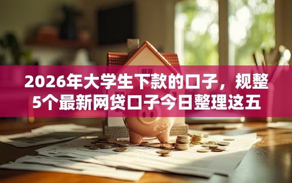 2026年大学生下款的口子,规整5个最新网贷口子今日整理这五个软件 2026年大学生下款的口子,规整5个最新网贷口子今日整理这五个软件
