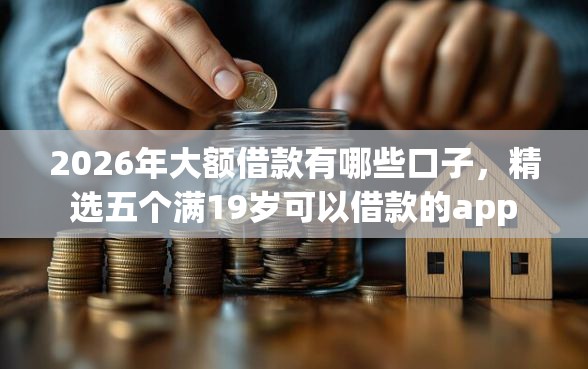 2026年大额借款有哪些口子，精选五个满19岁可以借款的app