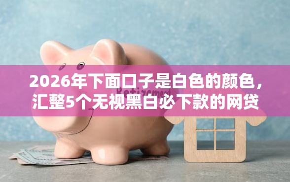 2026年下面口子是白色的颜色，汇整5个无视黑白必下款的网贷口子