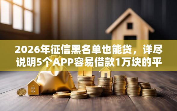 2026年征信黑名单也能贷,详尽说明5个APP容易借款1万块的平台 2026年征信黑名单也能贷,详尽说明5个APP容易借款1万块的平台