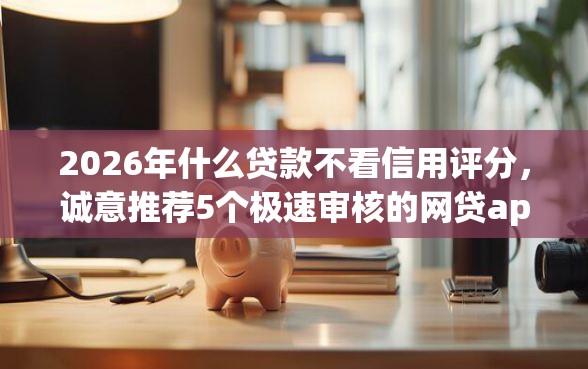 2026年什么贷款不看信用评分，诚意推荐5个极速审核的网贷app