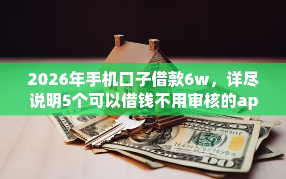 2026年手机口子借款6w，详尽说明5个可以借钱不用审核的app