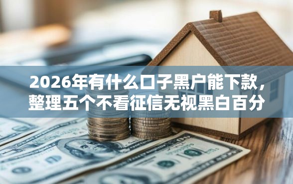 2026年有什么口子黑户能下款，整理五个不看征信无视黑白百分百下款网贷软件