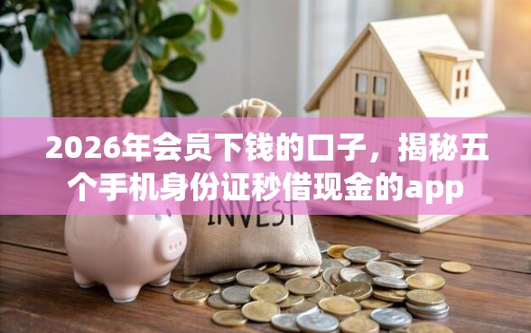 2026年会员下钱的口子，揭秘五个手机身份证秒借现金的app