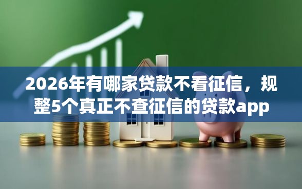 2026年有哪家贷款不看征信，规整5个真正不查征信的贷款app