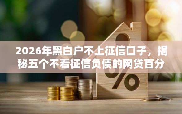2026年黑白户不上征信口子，揭秘五个不看征信负债的网贷百分百下款口子
