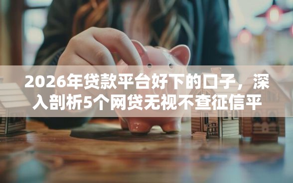 2026年贷款平台好下的口子，深入剖析5个网贷无视不查征信平台