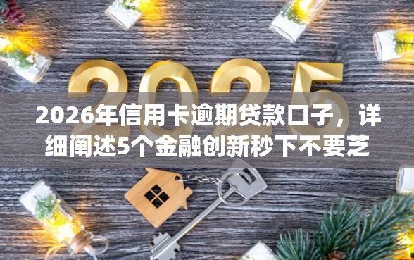 2026年信用卡逾期贷款口子，详细阐述5个金融创新秒下不要芝麻分的app