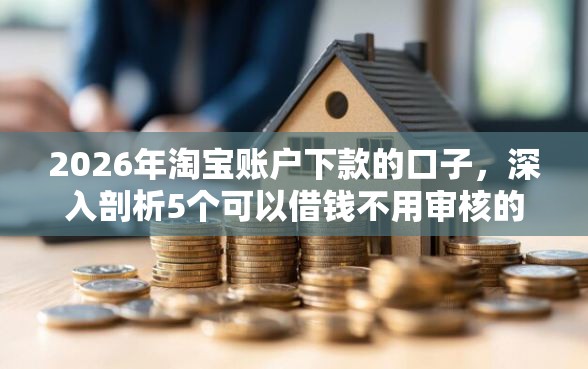 2026年淘宝账户下款的口子，深入剖析5个可以借钱不用审核的平台
