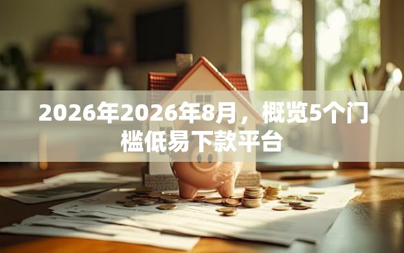 2026年2026年8月，概览5个门槛低易下款平台