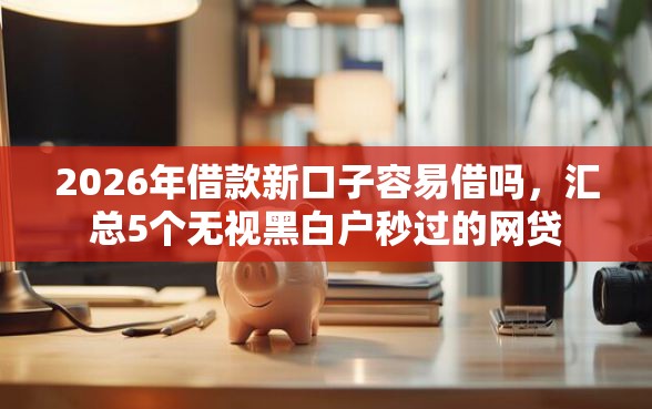 2026年借款新口子容易借吗，汇总5个无视黑白户秒过的网贷