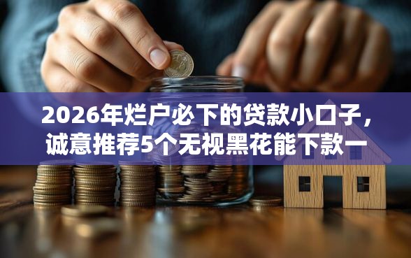 2026年烂户必下的贷款小口子，诚意推荐5个无视黑花能下款一万元口子