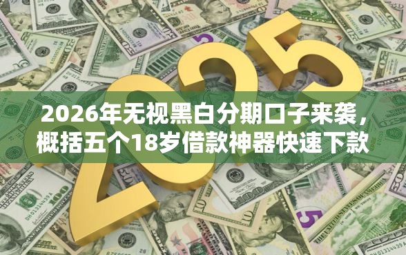 2026年无视黑白分期口子来袭，概括五个18岁借款神器快速下款平台