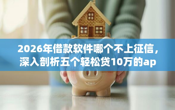 2026年借款软件哪个不上征信,深入剖析五个轻松贷10万的app 2026年借款软件哪个不上征信,深入剖析五个轻松贷10万的app