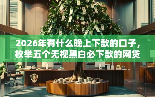 2026年有什么晚上下款的口子，枚举五个无视黑白必下款的网贷平台