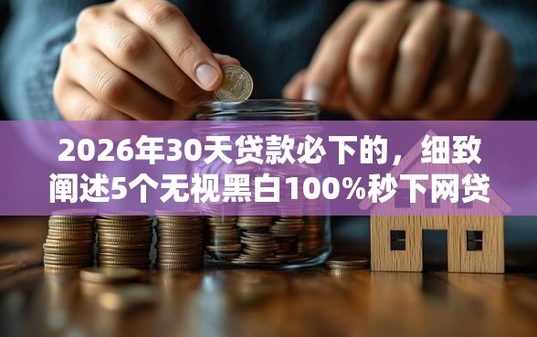 2026年30天贷款必下的，细致阐述5个无视黑白100%秒下网贷口子