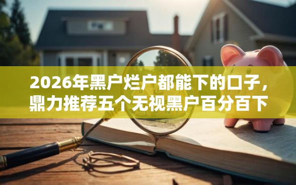 2026年黑户烂户都能下的口子,鼎力推荐五个无视黑户百分百下款口子 2026年黑户烂户都能下的口子,鼎力推荐五个无视黑户百分百下款口子