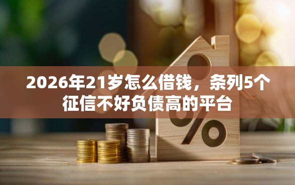 2026年21岁怎么借钱，条列5个征信不好负债高的平台