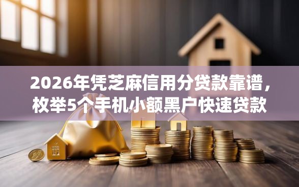 2026年凭芝麻信用分贷款靠谱，枚举5个手机小额黑户快速贷款app
