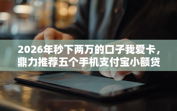 2026年秒下两万的口子我爱卡，鼎力推荐五个手机支付宝小额贷款的软件