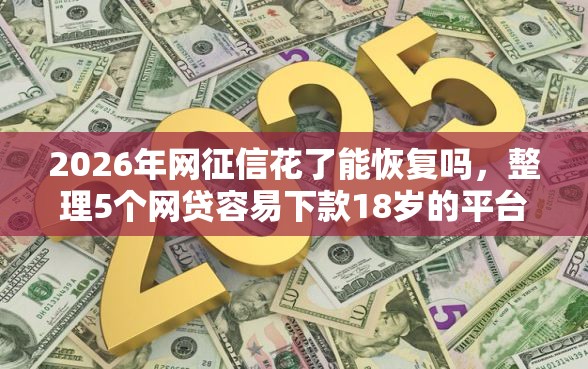2026年网征信花了能恢复吗，整理5个网贷容易下款18岁的平台