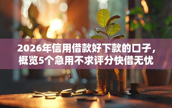 2026年信用借款好下款的口子,概览5个急用不求评分快借无忧的软件 2026年信用借款好下款的口子,概览5个急用不求评分快借无忧的软件