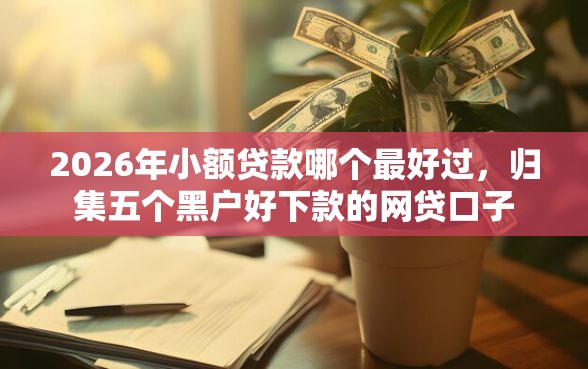 2026年小额贷款哪个最好过，归集五个黑户好下款的网贷口子