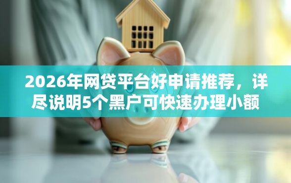2026年网贷平台好申请推荐，详尽说明5个黑户可快速办理小额贷款业务的软件