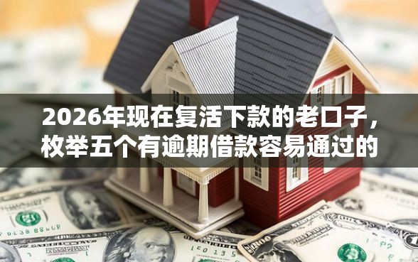 2026年现在复活下款的老口子，枚举五个有逾期借款容易通过的口子