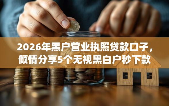 2026年黑户营业执照贷款口子，倾情分享5个无视黑白户秒下款app
