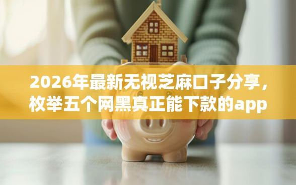 2026年最新无视芝麻口子分享，枚举五个网黑真正能下款的app