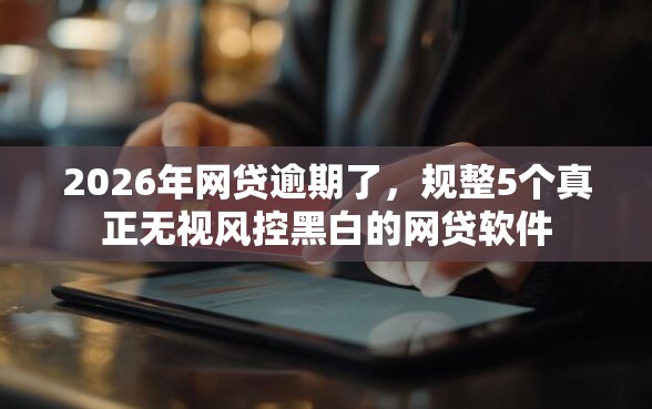 2026年网贷逾期了，规整5个真正无视风控黑白的网贷软件