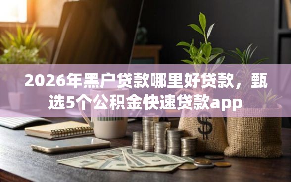 2026年黑户贷款哪里好贷款，甄选5个公积金快速贷款app