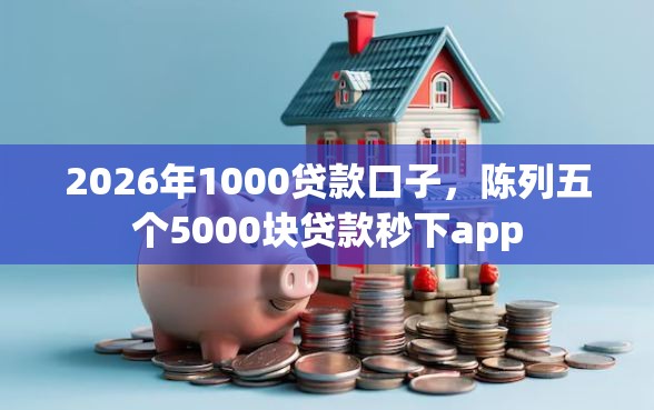 2026年1000贷款口子，陈列五个5000块贷款秒下app